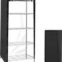 Shelf Cover, Waterproof Storage Shelving Unit Cover, Dustproof Wire Rack Covers with Zipper for Keeping Rack Clean, Indoor Wire Rack Dust Cover, Fits Racks 36" L X 18''w X 72''h
