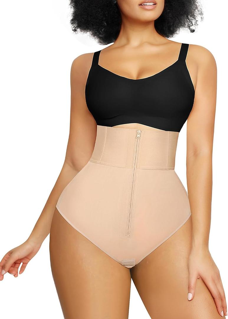 SHAPELLX High Waisted Body Shaper Shorts Shapewear for Women Tummy Control Thigh Slimming Slip Shorts Butt Lifting Shapewear (Small)