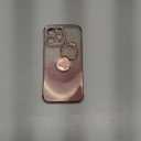 Meifigno Magnetic Case Designed for iPhone 17 Pro Max with Removable Phone Ring Stand, Glitter Card & Wrist Strap, Compatible with MagSafe, Built in Mirror, Phone Ring Holder + Case Kit, Rose Gold