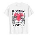 Rockin Since 2019 Rock&Roll Birthday Retro Rock And Roll T-Shirt S