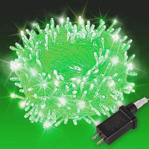 Etinga 200 LED Green String 66ft, Plug in Fairy with 8 Modes, Indoor Outdoor Decoration for St. Patrick's Day, Christmas, Garden, Bedroom, Patio (Green, 200 LEDs, 66ft)
