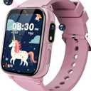 Kids Smart Watches Girls Toys Age 6-8, HD Touchscreen Dual Cameras Kids Watch for Girls Ages 8-10, Kids Toy with 35 Games MP3 Learn Card for 5 6 7 8 9 Year Old Girl Christmas Birthday Gifts