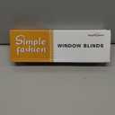 Window Blinds Cordless No Drill Cut to Size Clip On Stick On Self Adhesive Temporary Blinds Pleated Paper Blinds for Windows Doors Shades for Home Nursery Bedroom Kitchen Bathroom (24"W x 59"H, White - 1 Pack)