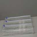 KDSKSC Tin Foil Organizer for Drawer with 12 Labels, Plastic Wrap Dispenser with Cutter, 3 in 1 Acrylic Aluminum Foil Holder, 2 Drawer Organizer for Kitchen Compatible with 12" Roll