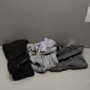 3 Pack Men's Big and Tall Sweatpants Athletic Open Bottom Drawstring Lounge Pants Plus Size Joggers with Pockets (5X-Large, Light Gray, Dark Gray, Black)