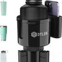 DYLEN Car Cup Holder Expander, Cup Holder Extender Adapter for Car with Expandable Base, Fits Yeti 20/26/30/46oz, Hydroflask 32/40oz, Large Water Bottles in 2.8"-4.2" (16-46oz)