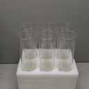 6 Pack Glass Cylinder Vases 14 Inch Tall Clear Flower Vase for Centerpieces, Hurricane Floating Candle Holder Wedding Decorations, Floral Vase Bulk for Table Shelf Party Home Deco (14 x 3.35 Inch)