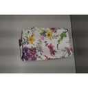 Soimoi Velvet Fabric Flower & Leaves Watercolor Printed Craft Fabric by the metre 58 Inch Wide