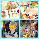 48 Piece Suction Cup Toys Construction Set, Silicone Building Blocks DIY Blocks - Sucker Toy are Fun Bath Toys, Fidget Toys for Toddlers 3-5 Old Boys and Girls, Medium, Small