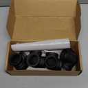 1" Black Pipe Fittings 3-Way Side Outlet Elbow - Home Expert 4 Pack Malleable Cast Iron Threaded Pipe Fittings 3-Way Side Outlet Tee for Industrial Pipe Shelves Bracket Vintage Pipe Furniture