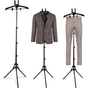 Adjustable Shirt Display Stand 32-64.5 Inch, T Shirt Foldable Clothing Display Stand Mannequin Torso for Retail Vendors, Multi-Use Steamer Rack Stand for Clothes Garment,-Patent Pending (1 Pack), 32-63 inches