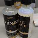 Gold Leaf Gilding Adhesive Set - 100ml Metal Leaf Glue & 100ml Protective Varnish, Gold Foil Sheets 100pcs, Fast Dry Gold Leaf Kit for Art, Crafts, Furniture and Painting, Non Toxic, Long-Lasting