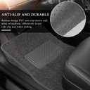 4PCS Car Floor Mats, Anti-Slip Waterproof Car Carpets with Safety Heel Pad, Heavy Duty Floor Mat for All Weather Protection, Universal Trim to Fit for Sedans Trucks SUVs (Beige)