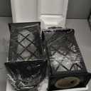 Homemory Solar Lanterns Outdoor Waterproof Hanging with Flickering Flameless Candles, 2 Pack 13'' Garden Outdoor Lantern Decorative for Patio Front Porch Backyard Balcony Cabin Outside Table(Black)