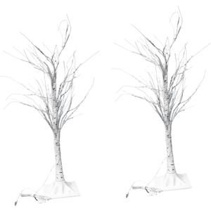 LIFKOME 2pcs Tree Shaped Lamp for Nightstand Birch Design Decorative Party Light Home Decor Bedroom