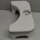 Squatting Toilet Stool for Adults, 7 Inch Poop Stool Squat Adult, Non-Slip Potty Stool for Pooping, Portable Toilet Step Foot Rest for Bathroom (1 Pack, Gray)