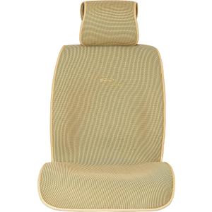 Sojoy IsoTowel Car Seat Cover, Microfiber Seat Protector with Quick-Dry Non-Slip Base,Car seat Protector for All Workouts, All-Weather Honeycomb Cloth (Tan)
