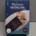 Massaging Weighted Heating Pad for Back Pain Relief,Heating Pads for Neck, Shoulder,Cramp,Portable Heated Pad with 3 Heat Settings & 6 Massage,18 Relaxing Combinations,Auto Off,12"*24",Dark Blue