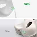2 x DFLU Cat Therian Mask Kit with Fur and Eye Mesh, Blank DIY Therian Gear Stuff Masks Base to Paint