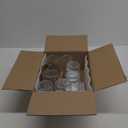 AISIPRIN Glass Jar with Lid 7 Pcs, Glass Spice Jars with Labels, Candle Jars, Mason Jars 8oz with Airtight Bamboo Lids