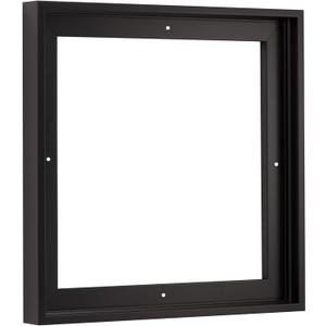 PIXY CANVAS Floater Frame 16x16 for 3/4 (0.75) inch Deep Canvas Paintings/Canvas Prints/Wood Canvas Panels/Wall Art/Wall Decor/Home Decor/Artwork (Black, 16 x 16 inch, Square)