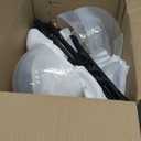 DAZONGE 2 Packs Halloween Decorations Outdoor, Spooky Halloween Ghost Decor with Remote String Lights Battery Operated, Easy to Assemble Ghost Decorations for Front Porch Yard