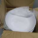 8-Inch Melamine Salad Bowls (Set of 6) - Unbreakable, Reusable Pasta Bowls With Ceramic Feel, Stackable and Dishwasher-Safe, Versatile for All Meals (White), AR20-2