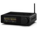 2 Channel Bluetooth Amp: HiFi 300W x2 Stereo Amplifier with BT 5.2 | HPF | Digital VU Meter | SUB Pre-Out | TRS Balanced Input | Tone Control & Remote for Home Theater Bookshelf Speakers (D1)