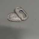 Key Fob Cover Case Keychain Compatible with Honda Accord Civic CRV Pilot Odyssey Passport Bling Crystal Key Case (Silver)