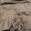 Andency Brown Comforter Full Size, 3 Pieces Solid Farmhouse Shabby Chic Ruffle Bedding Sets, All Season Soft Lightweight Comfy Down Alternative Bed Set for Girls Teens Men Women