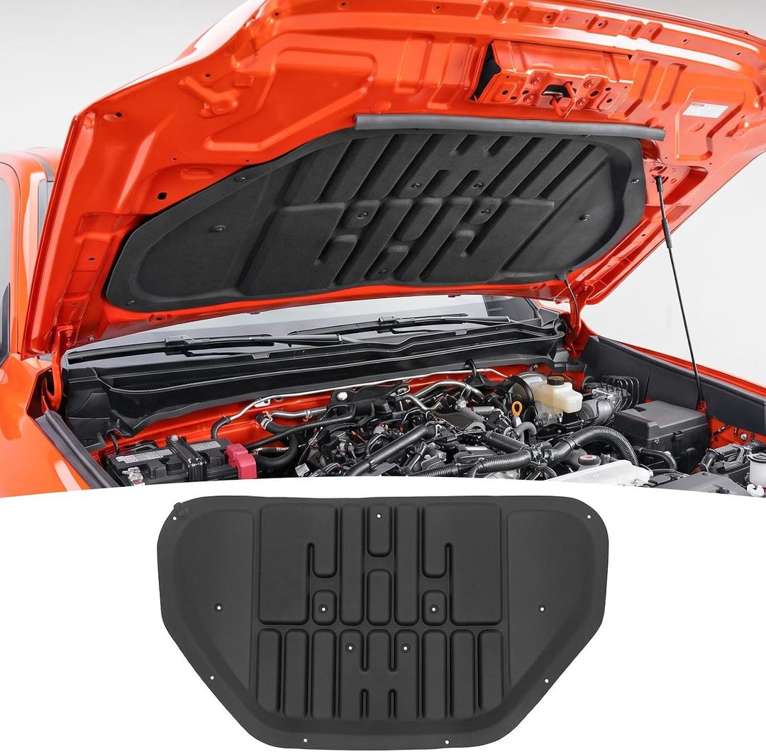 Soundproof Mat for 2024-2026 Toyota Tacoma & 2025-2026 4Runner Hood Insulation Liner Engine Sound Insulation Pad Hood Heat Shield for Tacoma/4 Runner Accessories