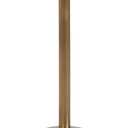 Kate and Laurel Xyler Modern Round Wood and Metal Drink Table, 10 x 10 x 24, Burlwood and Antique Brass, Transitional Pedestal Table for Use as Indoor Plant Stand or Living Room Decor Accent