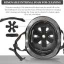 Skateboard Helmet Impact Resistance Ventilation for Youth & Adults M