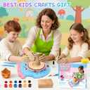 Aujazyble Pottery Wheel for Kids, Complete Pottery DIY Art & Craft Kit Toy, Arts and Crafts for Kids Ages 8-12, Girls Boy Toys Birthday Halloween Christmas Gift for Kid Ages 6 7 8 9 10 11 12+, Blue