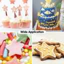 KALAIEN Star Molds Silicone, 2 Pcs Chocolate Star Mold for Candy Baking & DIY Resin Mold (five/six-pointed star)