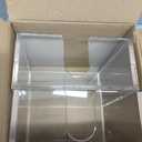 Rubtlamp 2 Pack Napkin Holder, Clear Acrylic Napkin Holder, 5.5x5.5x2.6 Inch Square Cocktail napkin holder, Plastic Napkins holder Great for Table Bathroom,Kitchen, Dinners for Mothers Day