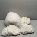 H.VERSAILTEX 4 Piece Stretch Sofa Covers for 3 Cushion Couch Covers for Living Room Furniture Slipcovers (Base Cover Plus 3 Seat Cushion Covers) Upgraded Thicker Jacquard Fabric (XL Sofa, Ivory)