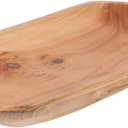 Rustic Wooden Serving Tray for Snacks and Dried Fruits Decorative Tray for Kitchen Home and Parties