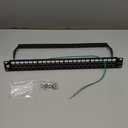 TRENDnet 24-Port Blank Keystone 1U Patch Panel, 1U 19" Metal Rackmount Housing, Recommended with TC-K25C6 & TC-K50C6 Cat6 Keystone Jacks (Sold Separately), Black, TC-KP24
