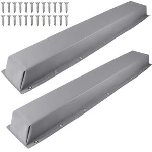 ORLANG 59" Dock Bumpers,PVC Dock Fenders with Stainless Steel Screws,Boat Dock Guards,Dock Post Bumper for Docking Edges, Piling, Vertical Poles, Horizontal Decks or Piers (Grey/2Pack)