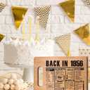 2 x 70th Birthday Gifts for Women Men,70 Year Old Birthday Gifts Woman Man,70 Years Gifts for Dad Mom Grandparents Wedding Anniversary,Back In 1956 70s Birthday Decorations Engraved Bamboo Cutting Board