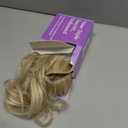 KooKaStyle Invisible Wire Hair Extensions with Transparent Wire Headband Adjustable Size 4 Secure Clips Long Wavy Synthetic Hairpiece for Women(20inch Beige Blonde mix Lvory Blonde Highlights)