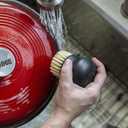 Lodge Enameled Cast Iron & Ceramic Stoneware Cleaner Care Kit - Set Includes 11oz Cleaner, Black Pan Scraper, Scrub Brush, Package of Pot Protectors, and Use & Care Booklet - 5 Piece Set