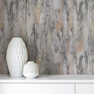 CRE8TIVE Concrete Wallpaper Peel and Stick 24"x118" Wide Thick Durable Cement Contact Paper Removable Stained Interior Film Waterproof Cement Look Decorative Countertop Wall Mural for Kitchen Bedroom (Khaki Grey)