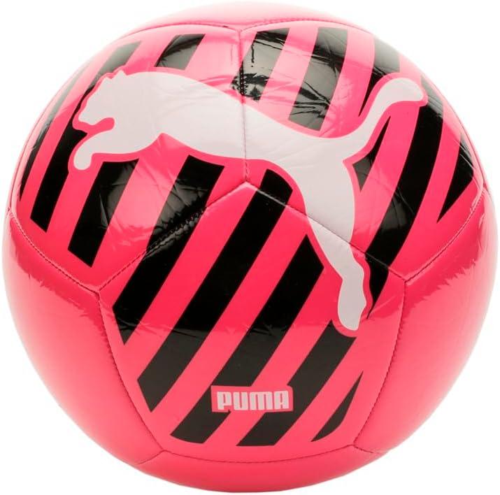 PUMA Big Cat Soccer Ball (5, Glowing Pink-PUMA White-PUMA Black)