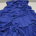 BEAGIMEG Women's Sexy Ruched Sleeveless Asymmetrical Ruffles Elegant Cocktail Evening Party Maxi Dress Size XL