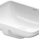 Duravit 0305490017 Starck 3 20-7/8" Rectangular Ceramic Undermount Bathroom Sink with Overflow (Medium, White)