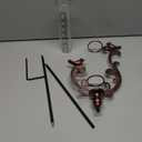 pearlstar Rain Gauge Outdoor Bird Copper Rain Gauge 7" Capacity Rain Gauges with Metal Stake Plastic Tube for Yard Garden Patio Pathway Decor