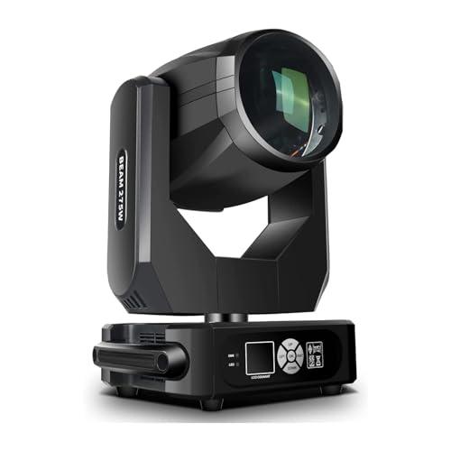 SHEHDS 275W Moving Head Lights,10R Beam Effect,14 Gobos,14 Colors,2 Prisms,Linear Zoom,Frost & Rainbow Wheel, Stage Lighting DJ Spotlights for Party, Disco, KTV, Stage Shows, Live Show