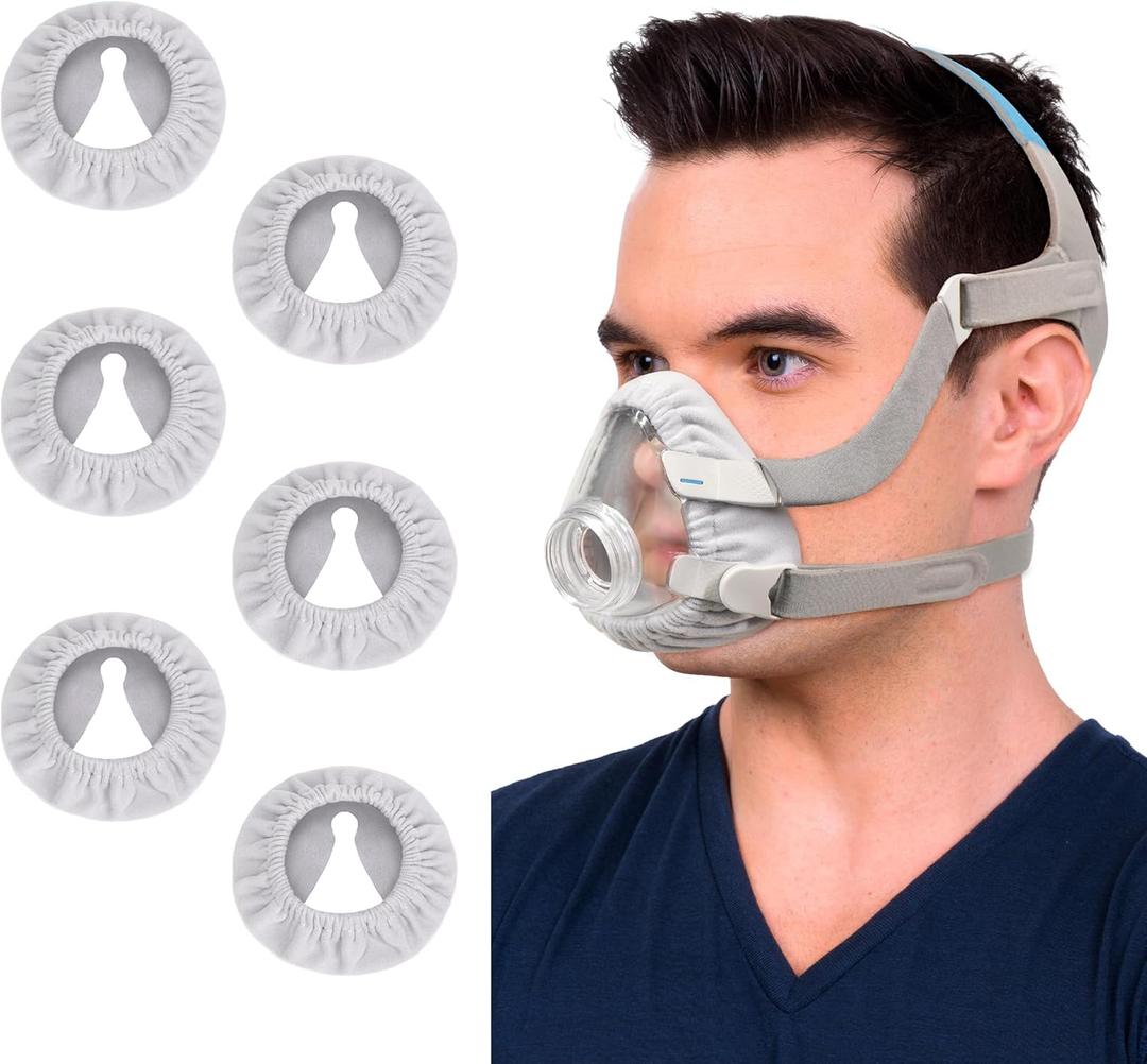 6 Packs Full Face CPAP Mask Liners (S) for AirFit F20 & AirTouch F20 - Perfect and Comfort Fit Resuable Mask Cover - Small